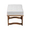 Baxton Studio Chenoa Japandi Light Grey Boucle Fabric and Walnut Brown Finished Wood Bench 233-13319-ZORO - alternate 4